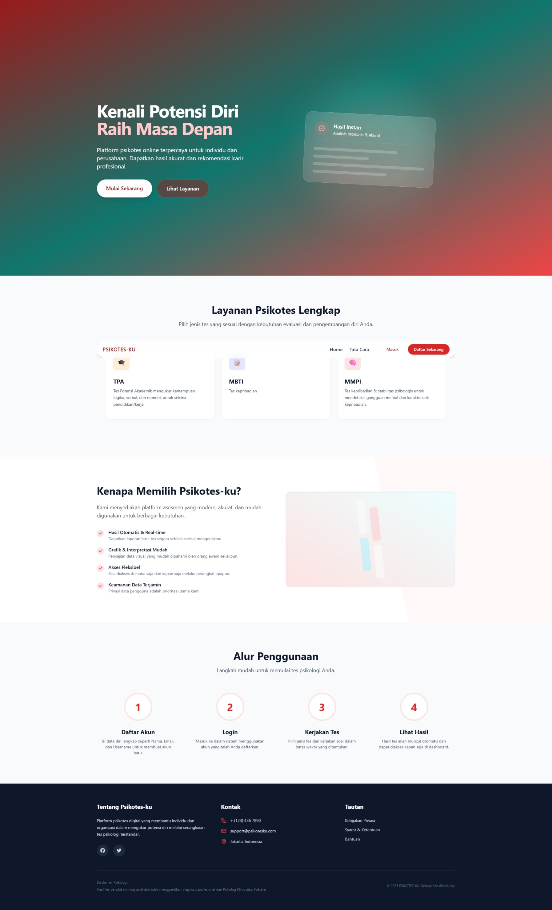 Preview Project Psikotest